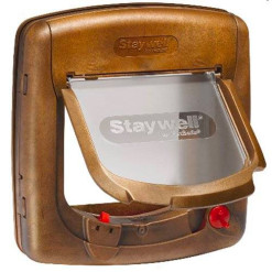 Chatière luxe Staywell magnétique brun - 4 positions