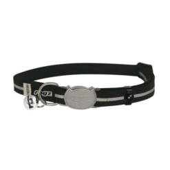 Collier anti étranglement AlleyCat noir pour chat