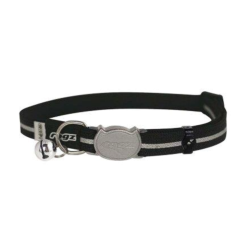 Collier anti étranglement AlleyCat noir pour chat