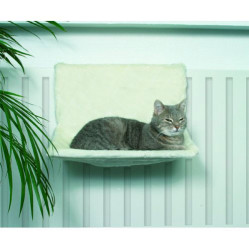 Hamac pour chat radiateur blanc, confortable 