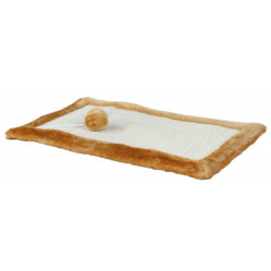 Tapis griffoir chat sisal et peluche