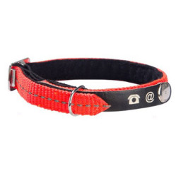 Collier personnalisé, anti étranglement chat Lost - orange