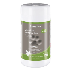 Lingettes nettoyantes, pelage, yeux, oreilles pour chien