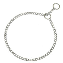 Collier chaînette étrangleur fin acier chromé