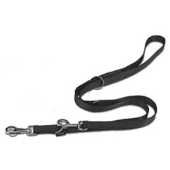 Laisse PRO Confort multiposition, 3 points noir