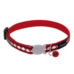 Collier anti étranglement chat Reflective rouge