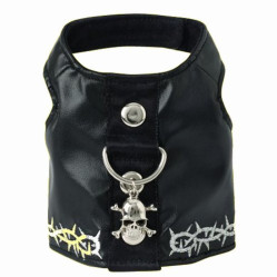 Harnais veste Biker noir
