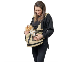 Sac à dos ou sac ventral Kangaroo beige