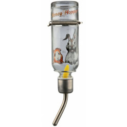Biberon verre Honey Hopper lapin et chinchilla - 500 ml
