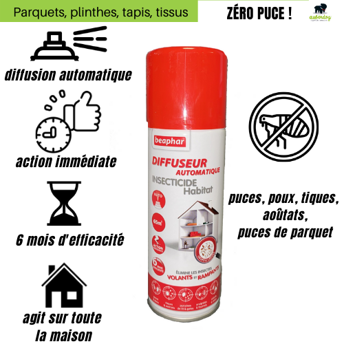 Anti puce maison : achat spray et fogger et produit anti-puces en ligne