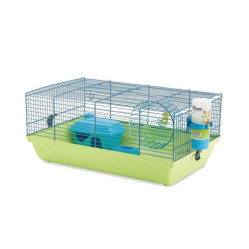 Cage petit rongeur Martha bleu vert