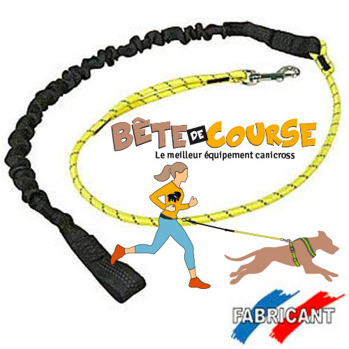Kit canicross, équipement canicross: baudrier, ligne de trait et harnais  pour chien ROUGE