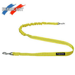Laisse amortie Canicross Activ Dog fluo jaune