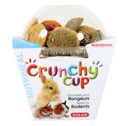 Friandises rongeur Crunchy Cup nature carotte luzerne