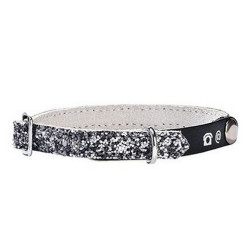 Collier chat personnalisé Party gris