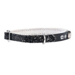 Collier personnalisé Party noir pour chat