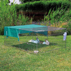 Protection solaire pour enclos extérieur