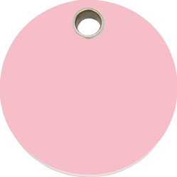 Médaille plastique RedDingo rond rose clair