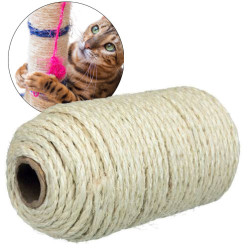 Corde en sisal pour arbre à chat - 50m