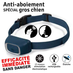 Collier anti aboiement gros chien - rechargeable 