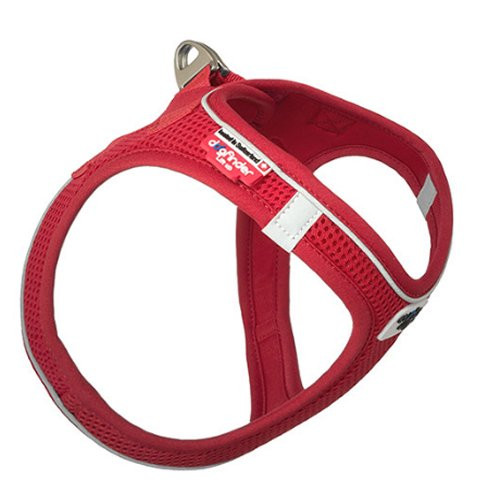 Harnais Curli Vest Clasp Air-Mesh rouge pour chien
