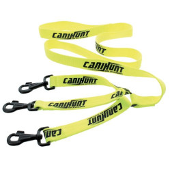 Laisse accouple triple Canihunt jaune