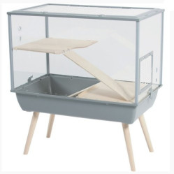 Cage lapin Nevo Palace gris