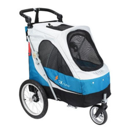 Poussette pour chien Aventura bleu 