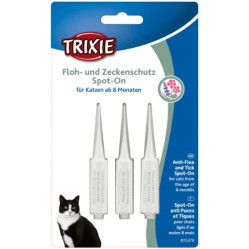 Pipettes anti tique et anti puce chat