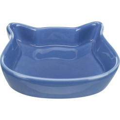 Gamelle céramique visage unie bleu