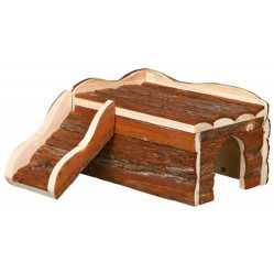 Maisonnette en bois Ineke pour rongeur et lapin nain