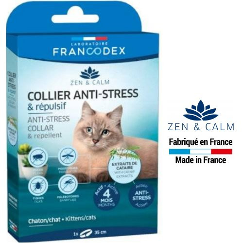 Collier anti stress et répulsif chat chaton