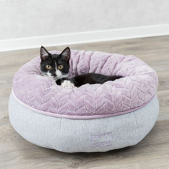 Panier moelleux pour chaton nid gris