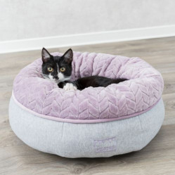 Panier moelleux pour chaton nid gris