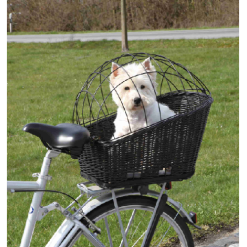 Panier porte-bagages pour chien Noir