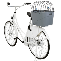 Panier pour porte-bagages avec tapis isotherme pour chien