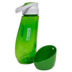 Gourde avec bol intégré Vert pour chien