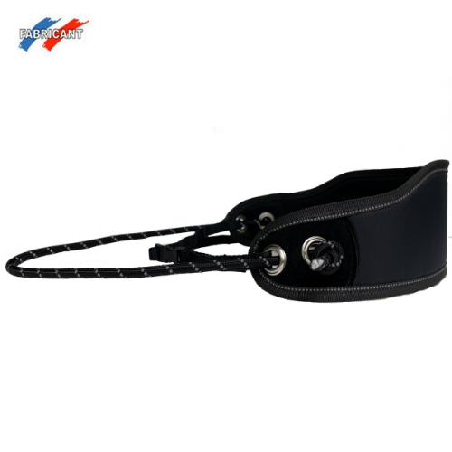 Ceinture ventrale noire avec laisse pour chiens < 40 kg Friends On