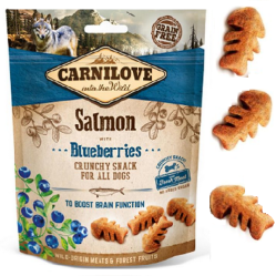 Friandises Crunchy Carnilove pour chien Saumon & Myrtille