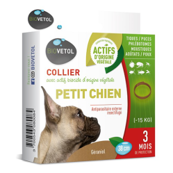 Collier antiparasitaire Géraniol pour petit Chien