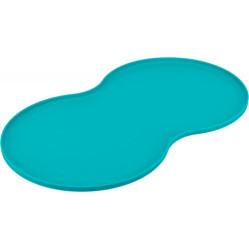 Tapis pour gamelle anti déparant BLEU