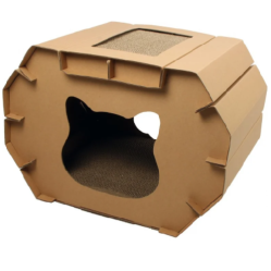Maison Carton avec griffoir