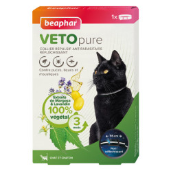 collier vetopure insectifuge reflechissant chat et chaton