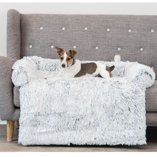Snocyo Panier pour petit chien - 55 x 45 x 16 cm - Coussin lavable - Housse  amovible - Avec bords surélevés - Lit moelleux pour chat - Avec picots -  Gris : : Animalerie