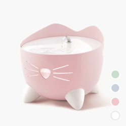 Fontaine à eau chat design, pompe silencieuse rose 