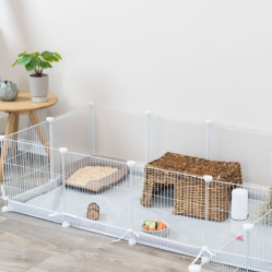 Enclos modulable lapin : 12 éléments ! Assemblage Facile !