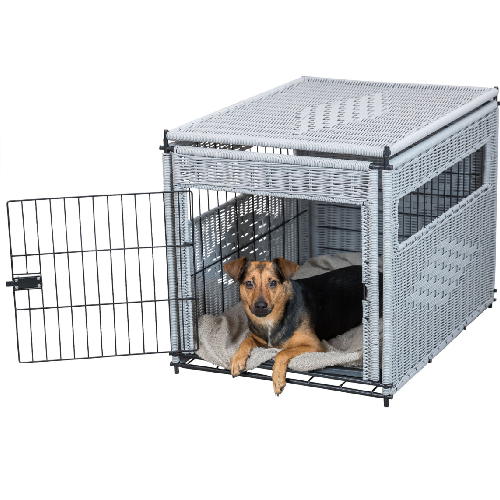 Cage de transport Autobox plastique - Double pour chiens Désignation : Cage  de transport Autobox plastique - Double Profondeur 