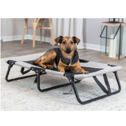 Lit de camp, surélevé, pliable, robuste, stable pour chien