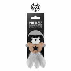 Peluche raton laveur pour chat
