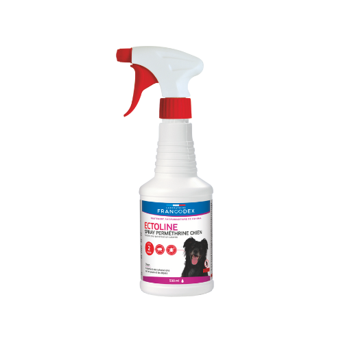 Spray anti puce et tique Ectoline pour chien